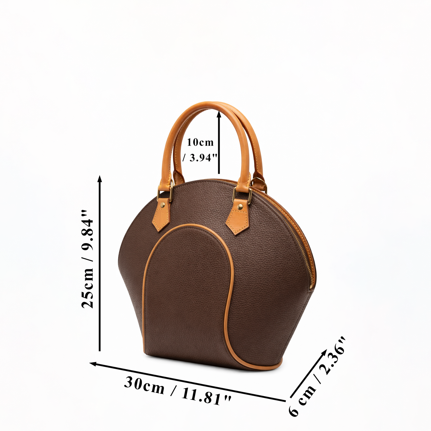 PDF & DXF Leather Tophandle Tote Bag Pattern | Laser Cut Template