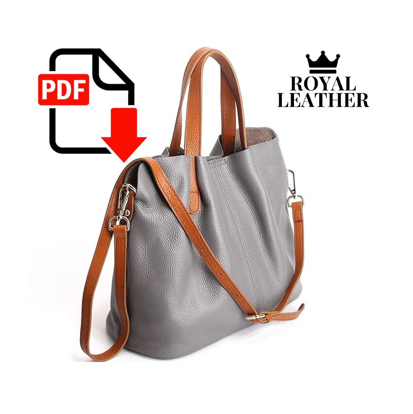 PDF Pattern Tote Top Handle Handbag Template