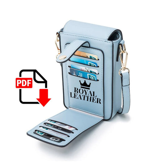 PDF Pattern Mini Bag Phone Case Crossbody Bag Template