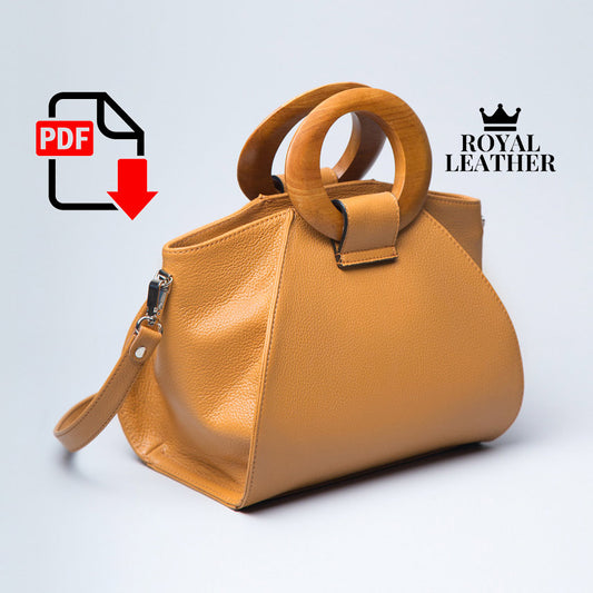PDF Pattern Top Handle Shoulder Bag Template
