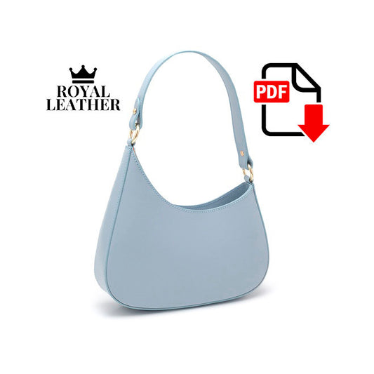 PDF Pattern Hobo Bag Leather Evening Bag Template