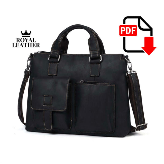 PDF Pattern Business Office Briefcase Bag Template