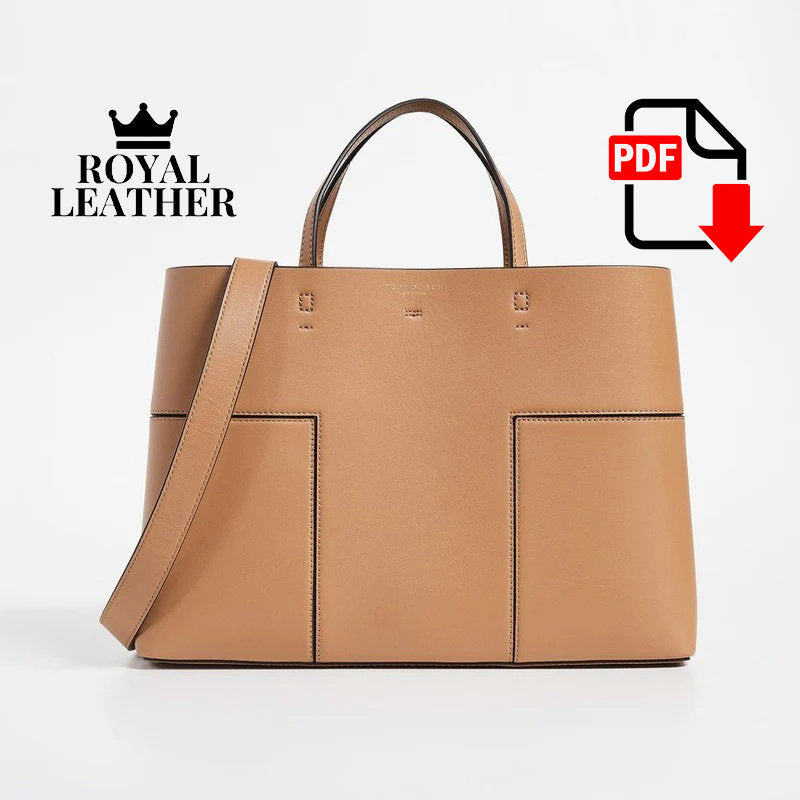 PDF Pattern Tote Top Handle Shoulder Bag Template