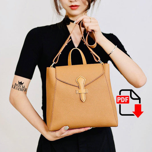 PDF Pattern Convertible Leather Multipurpose Bag Template
