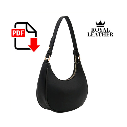 PDF Pattern Hobo Bag Leather Shoulder Bag Template