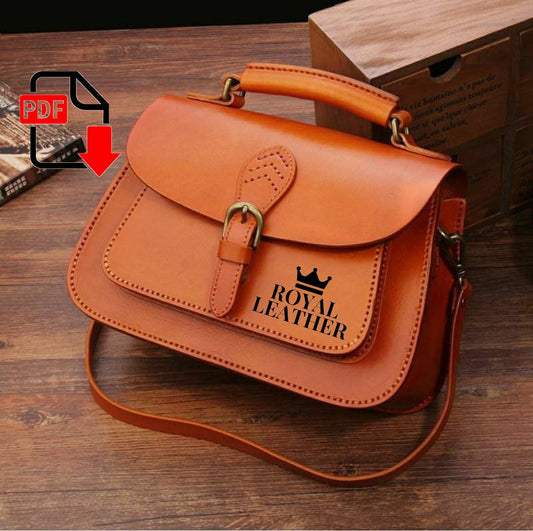 PDF Pattern Handbag Duffle Crossbody Shoulder Bag Template