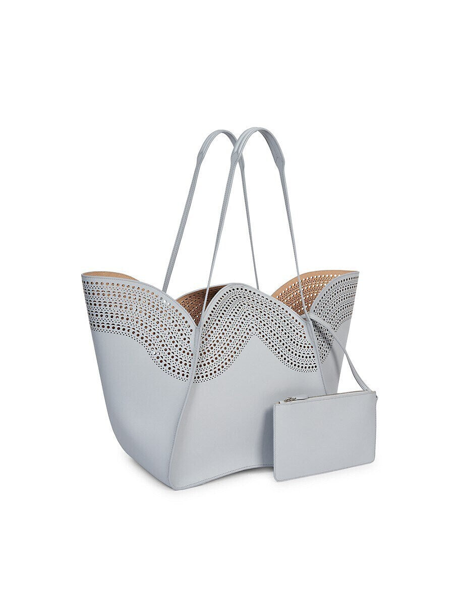 PDF Pattern Tote Perforated Bag Template with Pouch