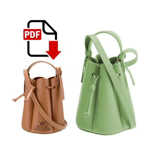 PDF Pattern Handbag Shoulder Crossbody Bag Template