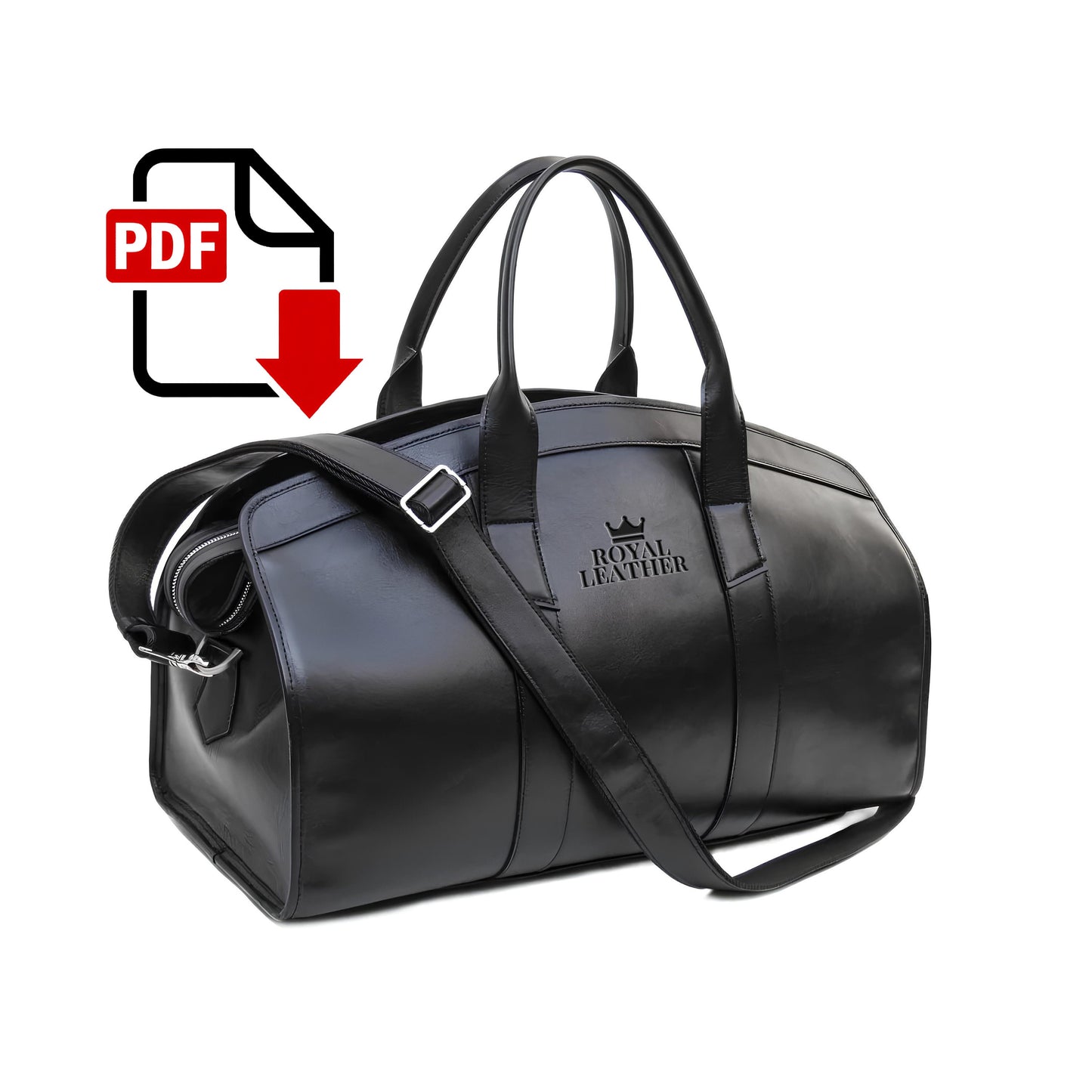 PDF Pattern Travel Sport Gym Bag Template