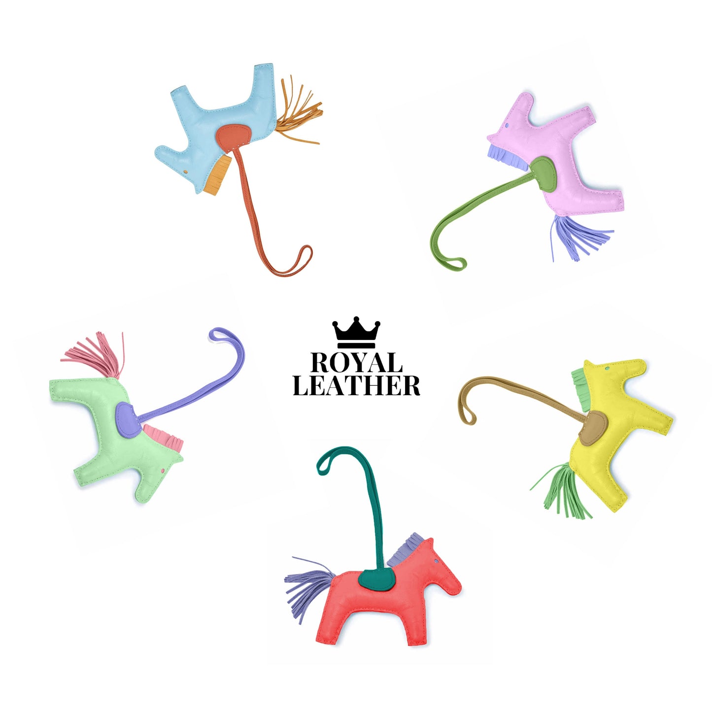 PDF Pattern Horse Charm Keychain Template