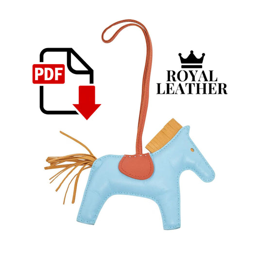 PDF Pattern Horse Charm Keychain Template
