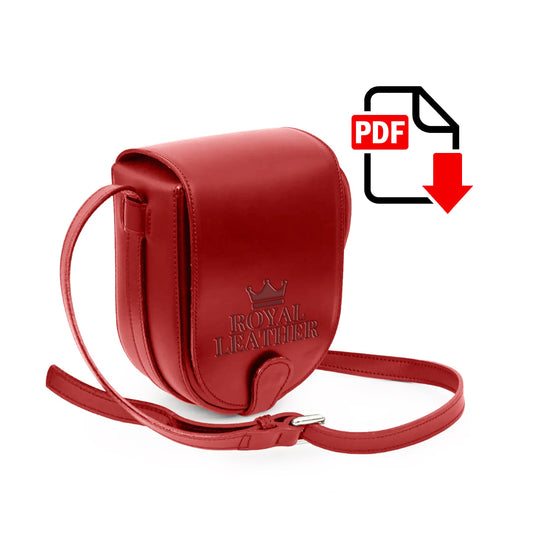 PDF Pattern Crossbody Shoulder Flap Bag Template