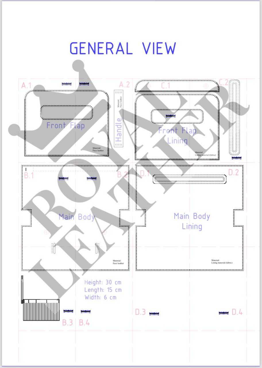 PDF Pattern Clutch Pouch Wallet Template