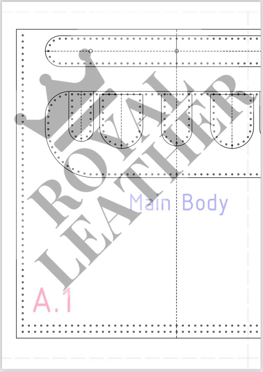 PDF Pattern USA Mail Messenger Tote Bag Template