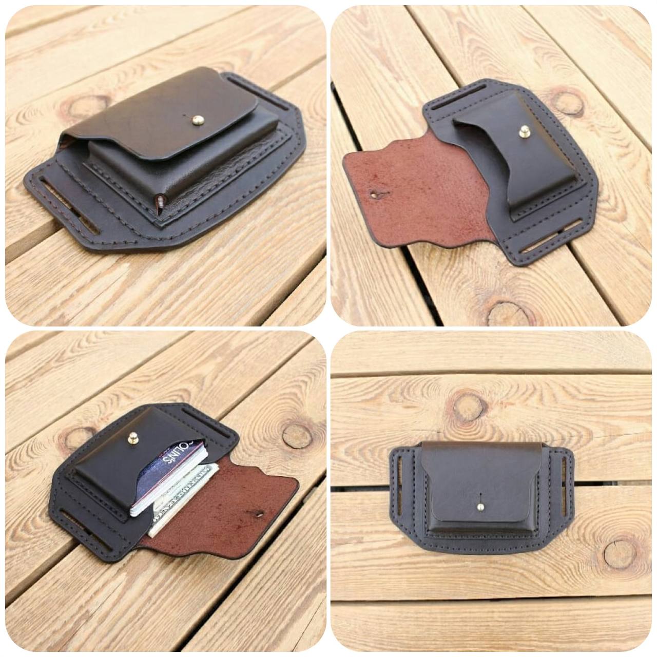 PDF Pattern Belt wallet Card Holder Leather Template